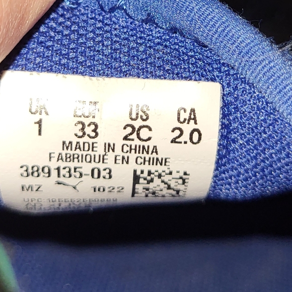 PUMA Kids Blue Sneakers - Picture 3 of 4